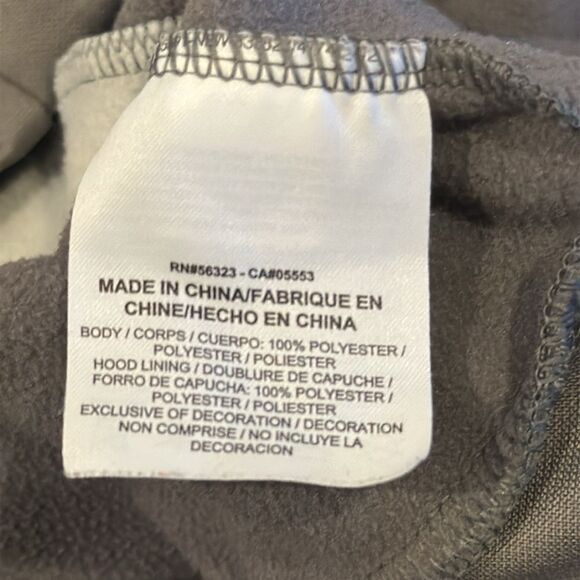 Nike Boys Dri-Fit Two Tone Logo Grey Hooded Sweatshirt- Size S - Picture 7 of 8